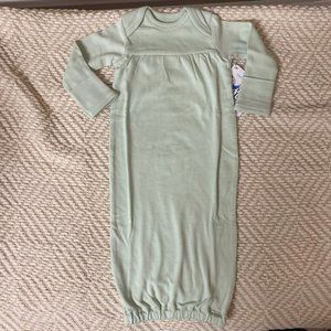 Green Organic Baby Gown 0-3 months NWT